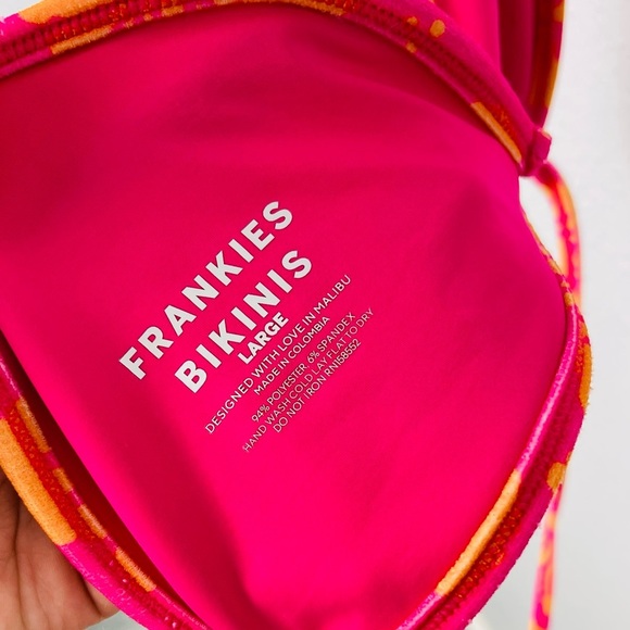 FRANKIES Boardwalk Terry Top - Honey Hibiscus Bikini Top - Picture 7 of 8